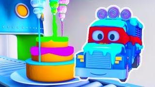 Carl the Super Truck and the Ice Cream Truck in Car City, Trucks Cartoon for kids