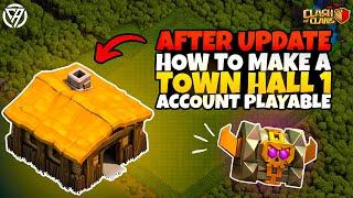 How to make a Townhall 1 base PLAYABLE After Update | Clasher Ashraf | CLASH OF CLANS |