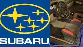 Теперь черный!!! Замена пластика салона. Пороги. Subaru Impreza gc8 1998 года