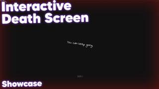 Interactive Death Screen // Roblox Showcase