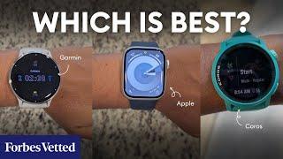 Apple Watch vs. Garmin vs. Coros | Best Fitness Trackers Of 2025 | Forbes Vetted Versus