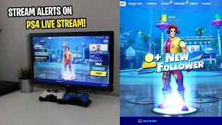 How to ADD TWITCH STREAM ALERTS on PS4! (EASY METHOD)