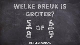 Breuken Vergelijken I Welke Breuk is Groter? I Gelijknamig maken