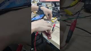 Rear camera wiring method