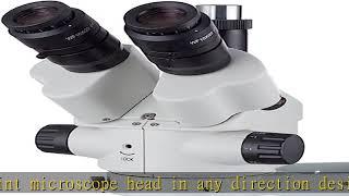 AmScope - SM-4NTP 7X-45X Simul-Focal Stereo Lockable Zoom Microscope on Dual Arm Boom Stand