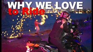 Honda Africa Twin CRF1100 & KTM Adv,  motorcycle night rider romance - short film ; Paper Bird 4K