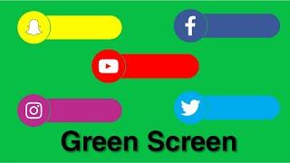 Youtube | Facebook | Instagram | Twitter | Snapchat | green screen | Social Media Green Screen |