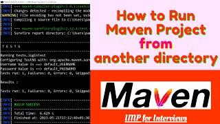 How to Run Maven Project from another directory using command prompt #maven #maventutorial