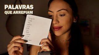 ASMR: SUSSURRANDO PALAVRAS QUE ARREPIAM COM TAPPING NO TASCAM.