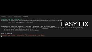 How to fix buffering timed out after 10000ms or const err = new MongooseError(message); in mongoose