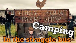 Clarksons Diddly squat farm shop! Larger and Food review! night out camping in the struggle bus