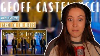 GEOFF CASTELLUCCI Carol of the Bells | Vocal Coach Reaction (& Analysis) Jennifer Glatzhofer