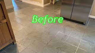 Slate floor cleaning & sealing in Germantown, TN by RotoClean