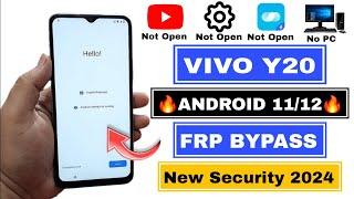 VIVO Y20 FRP Bypass 2024 | Android 11/12 New Security | EasyShare/YouTube/Setting Not Open | No PC