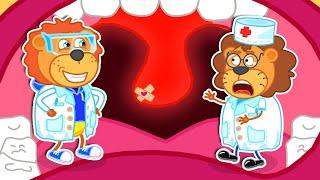 Friend Got Sick and Sore Throats - Learns Healthy Habits for Kids | Lion Family | Cartoon for Kids