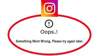 How To Fix Instagram Apps Oops Something Went Wrong Please Try Again Later Error in Android phone