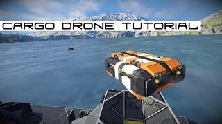 Space Engineers - HOW TO BUILD A Cargo Drone - Automatons Tutorial