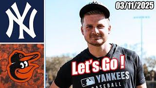 New York Yankees vs Baltimore Orioles Game Highlights Mar 11, 2025 | MLB Highlights 2025