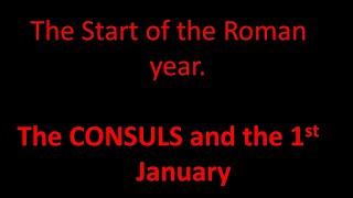 The consuls and the start of a Roman year