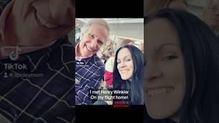 THE FONZ Spotted on Flight ️ | #henrywinkler #happydays #celebrity