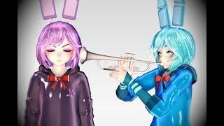 【MMD FNAF】Bonnie x Toybonnie - Trampet 【DL】