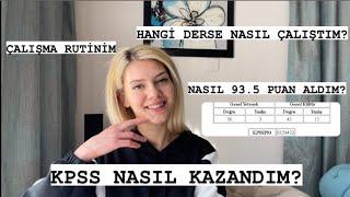 KPSS’DEN NASIL 93.5 PUAN ALDIM? | NASIL DERS ÇALIŞTIM? KPSS ÖNLİSANS