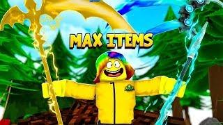 I used a MAX ITEM GAMEPASS and I Couldn't believe how STRONG I got.. (Roblox Treasure Quest)