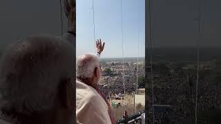 Electrifying! Sea of supporters in Bhilwara give PM Modi a rockstar-like welcome!