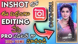 inshot editing in telugu_rain drop effect|how to trending status editing| #ismartanji 2022