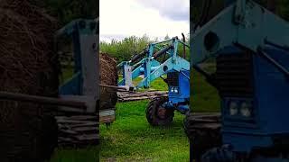 Тюк сена в кузов Иж планета 5