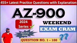 Part1 : Azure Fundamentals (AZ-900) Exam Cram | 455+ Practice Questions with detailed explanations