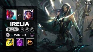 Irelking Irelia vs Yone Top - KR Master - Patch 14.19 Season 14