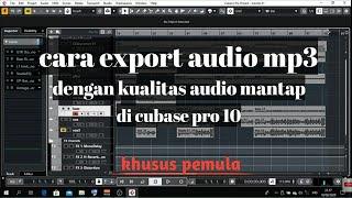 cara export audio mixdown cubase