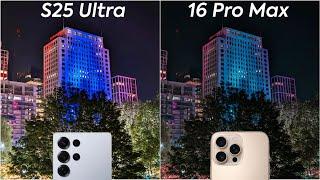 Samsung Galaxy S25 Ultra vs iPhone 16 Pro Max Camera Test Comparison