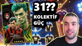 MALDİNİ'YE TEK ATTIĞIMIZ HESABI FULLEDİM 31?? KOLEKTİF GÜÇ (eFootball 2025 Mobile)