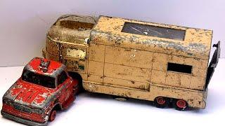 Matchbox renowacja Dodge Articulated Horse Van nr K 18. Zabawka model odlewany.