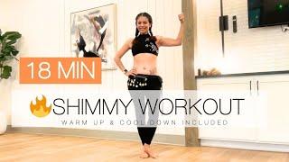 18-minute Belly dance shimmy workout │ Beginners