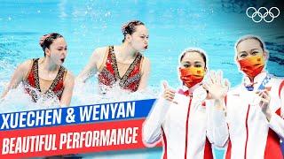 Team China's beautiful Artistic Swimming duet free routine! 