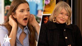 Drew Barrymore Playfully PUSHED AWAY By Martha Stewart In TV Interview