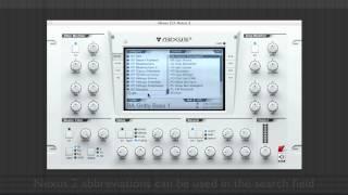 reFX Nexus² Micro-Tutorial - how to use the preset browser in Nexus