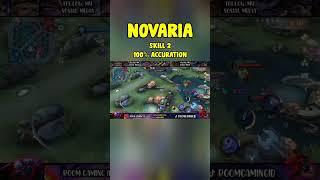 best build novaria 2023 || buil novaria 1 hit - MOBILE LEGENDS #mobilelegends #novariamlbb #shorts