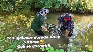 SURVİVORA KATILAN YENİ GELİNLER BALIK TUTUYOR | YENGEMİN TARLA EVİ TURU