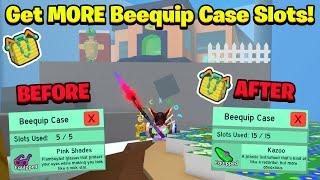 How To Get MORE Beequip Case Slots! (Bee Swarm Simulator)