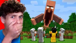 Asusté a Mi Amigo con Criaturas GIGANTES en Minecraft