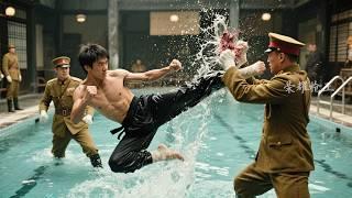 飛踢！抱摔！肘擊爆頭！功夫小夥三招打爆日軍大佐！ ️ 抗日 MMA | Kung Fu
