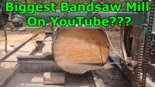 Biggest Bandsaw On YouTube Cutting Spruce Slabs