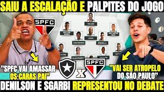 JOGO ABERTO! DENILSON E SGARBI REPRESENTARAM O SPFC NO DEBATE! ESCALAÇÃO E PALPITES NOTICIAS DO SPFC