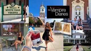 I went to the real life MYSTIC FALLS and drank out of a blood bag?! | Vampire Diaries vlog + tour🩸