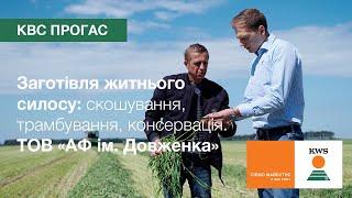 КВС ПРОГАС в ТОВ «АФ ім. Довженка». Скошування, трамбування, консервація | Заготівля житнього силосу