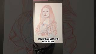 Turning Mona Lisa into a Baddie & a Man … MONA LISA BLOW UP#monalisa #funny #art